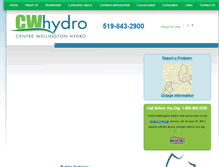 Tablet Screenshot of cwhydro.ca